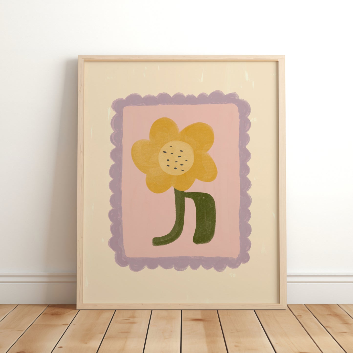 Yellow Flower Children’s Art Print