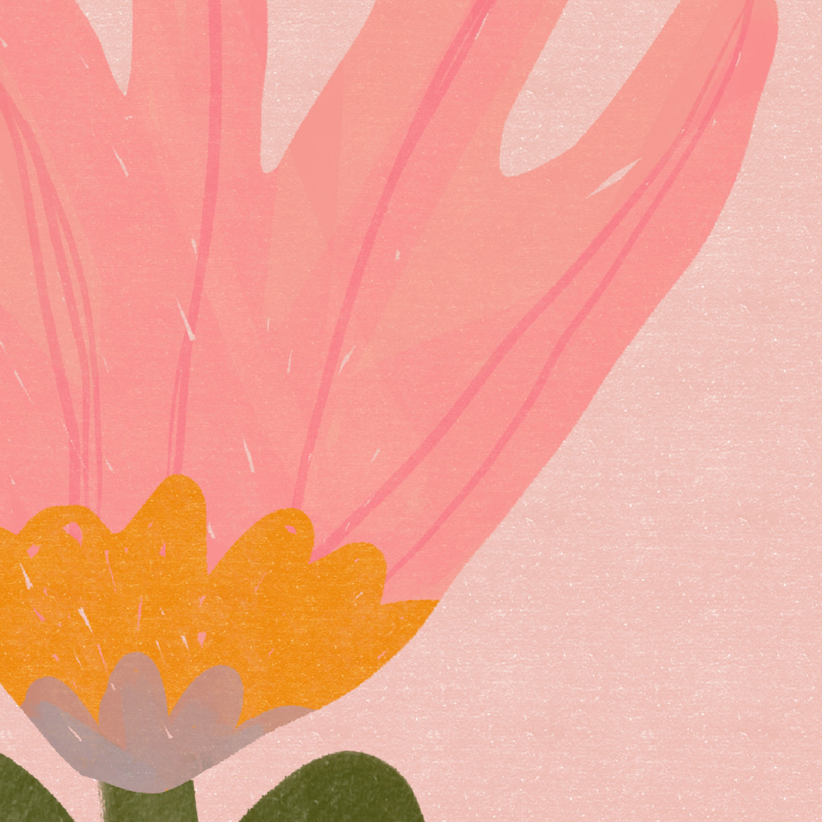 Pink Floral Nursery Print
