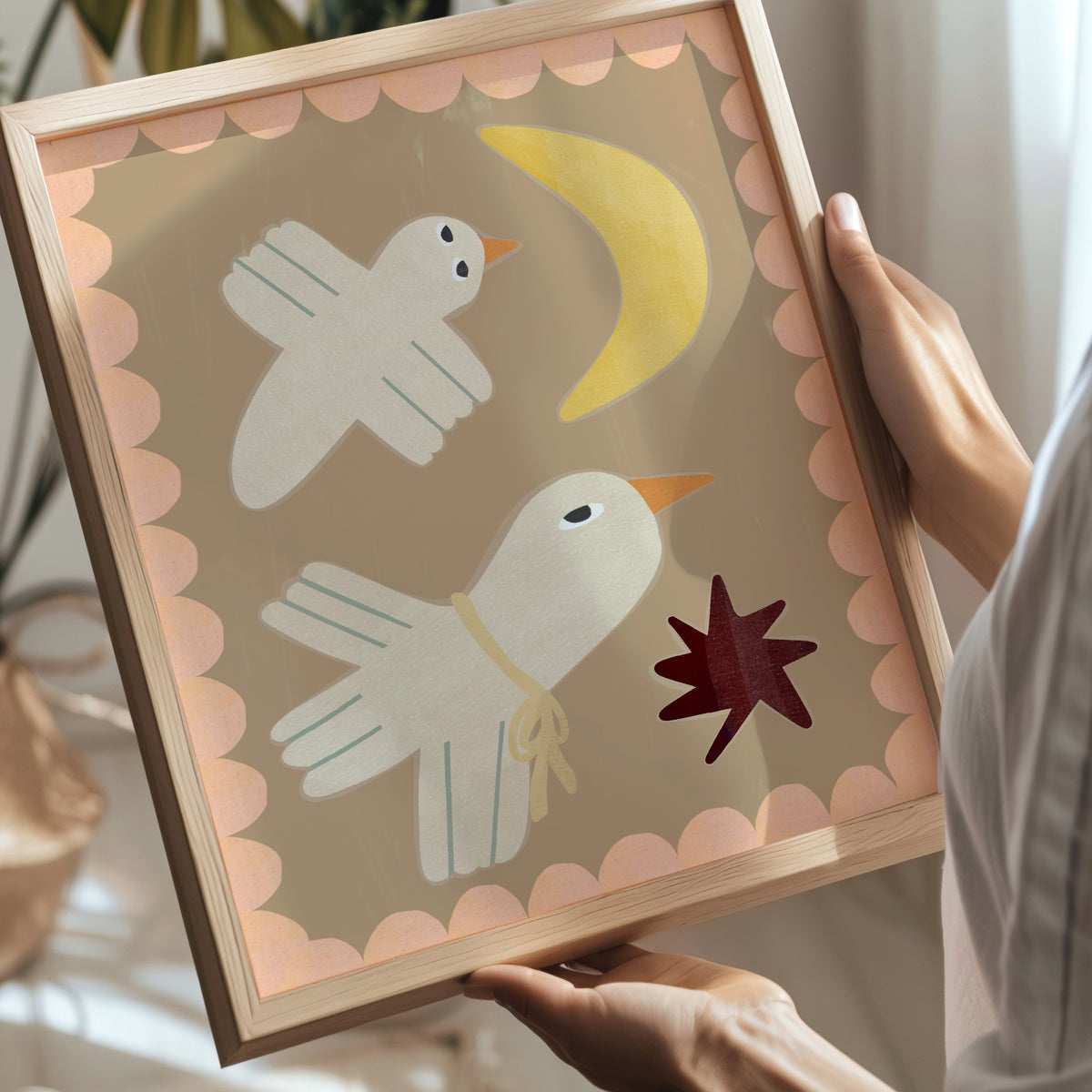 Woodland Bird Nursery Print