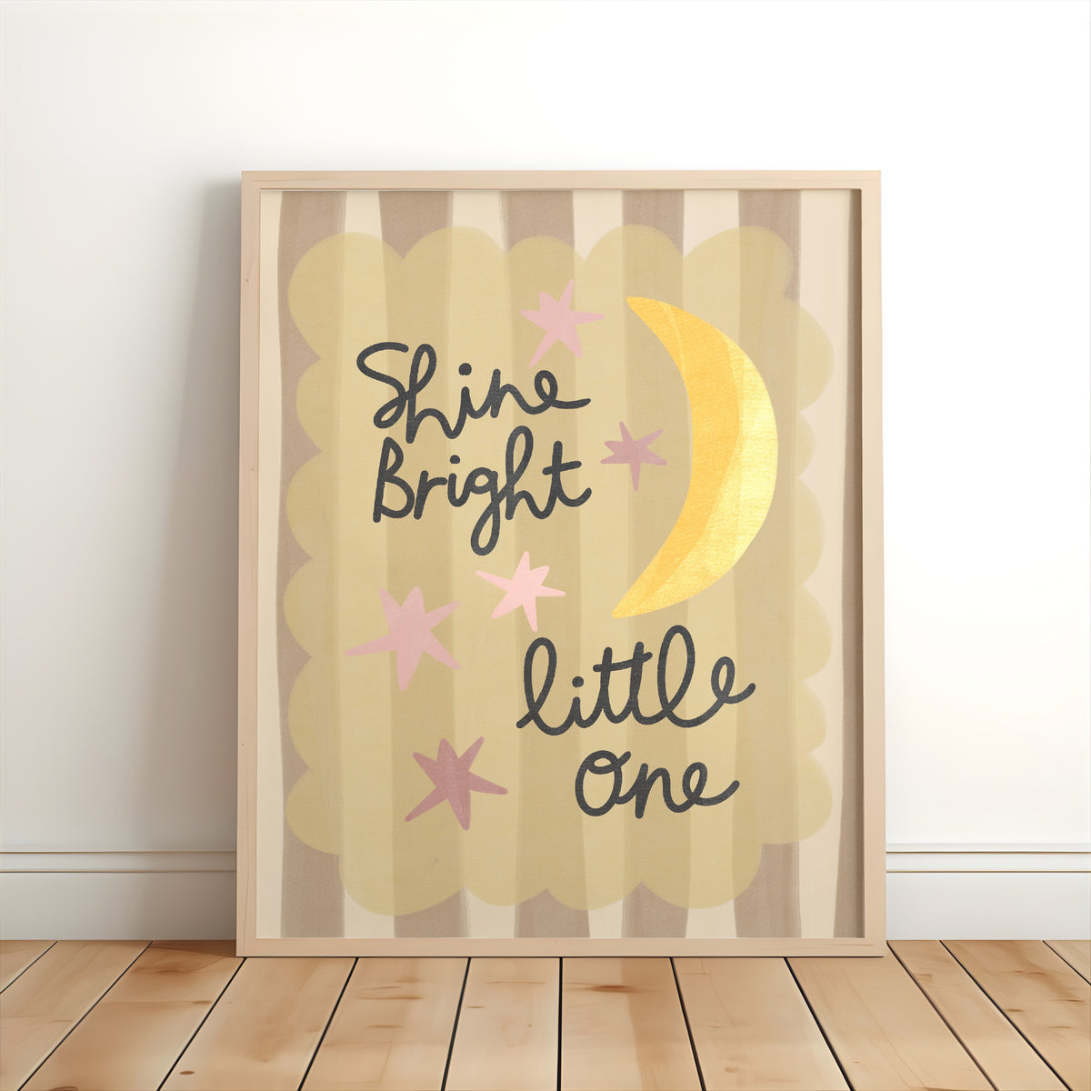 Shine Bright Little One Nursery Print