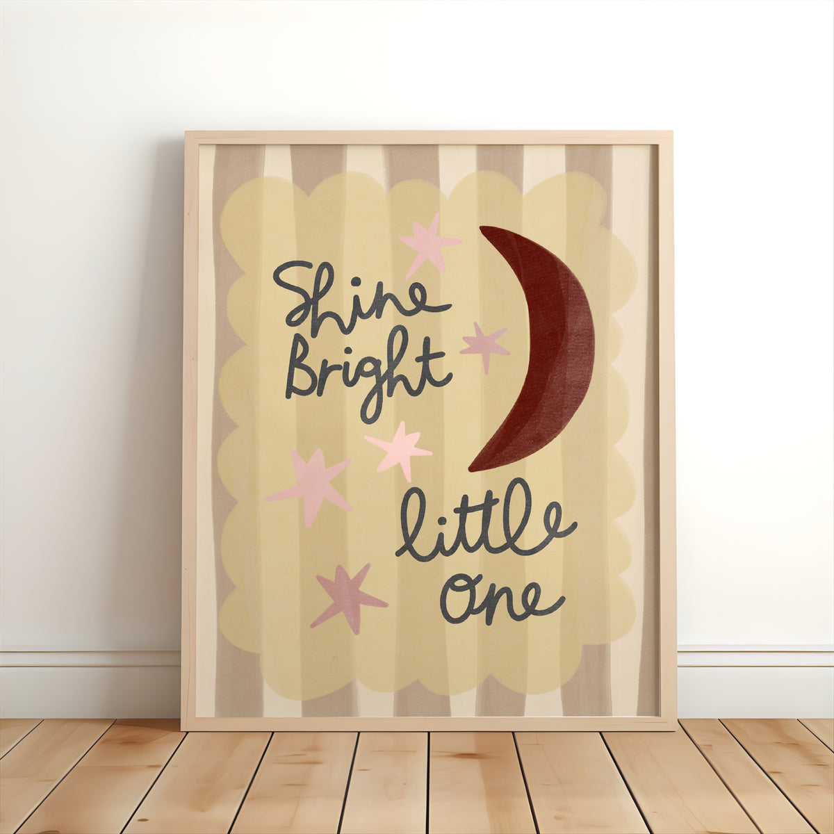 Shine Bright Little One Nursery Print