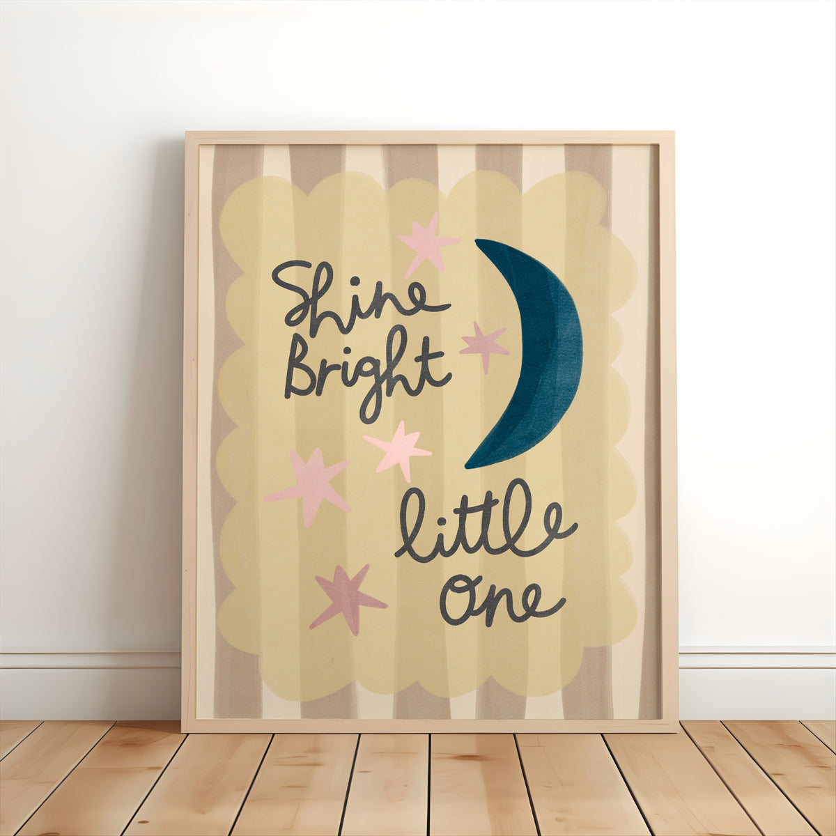 Shine Bright Little One Nursery Print