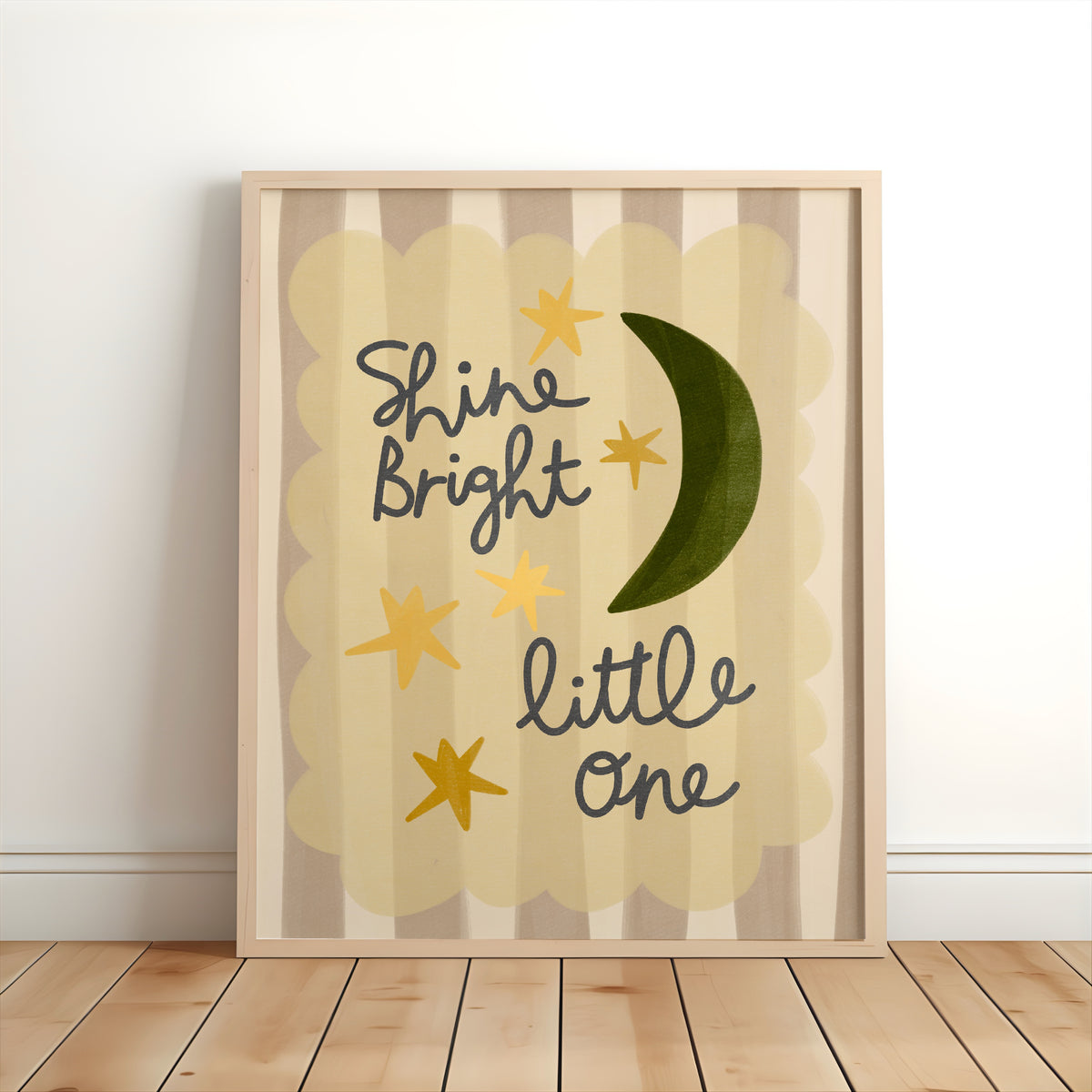 Shine Bright Little One Nursery Print