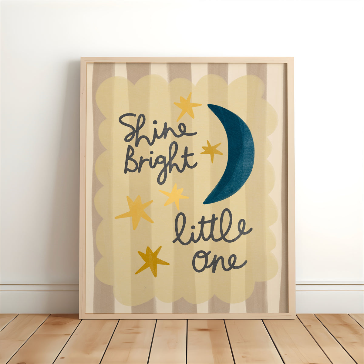 Shine Bright Little One Nursery Print