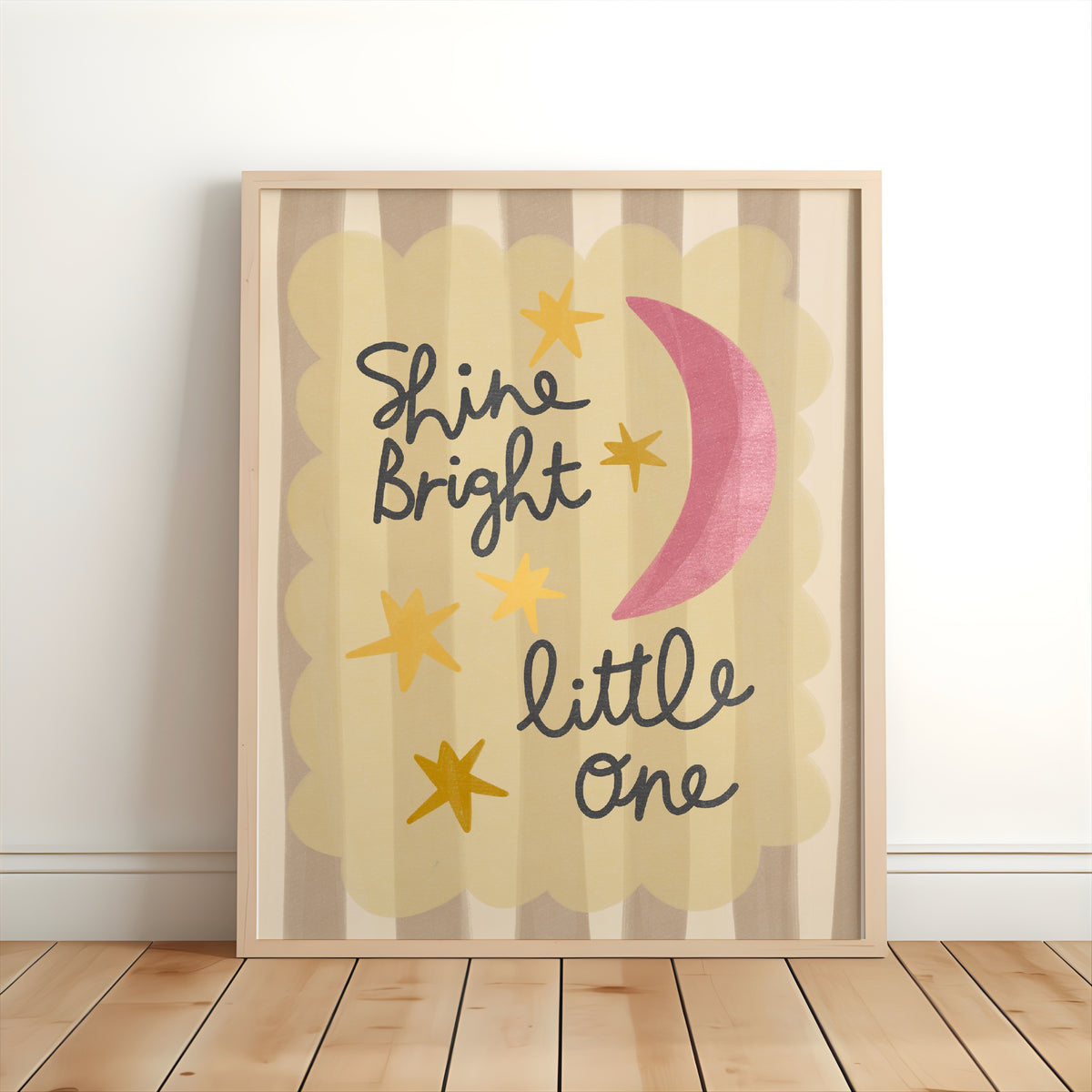 Shine Bright Little One Nursery Print