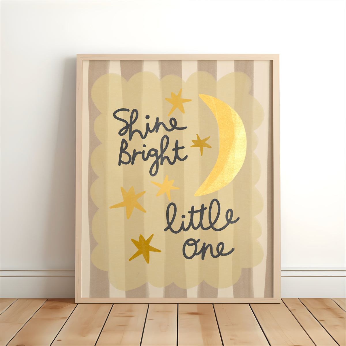 Shine Bright Little One Nursery Print