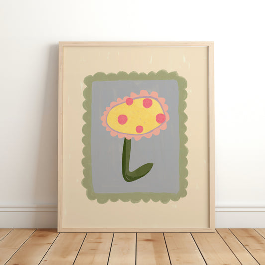 Spotted Flower Children’s Art Print